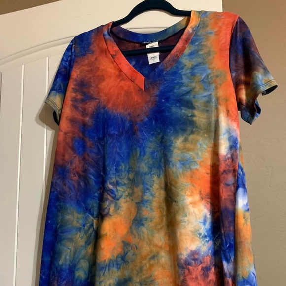 OKC THUNDER FANS!!!!  OKC Thunder Colors Tie Dye Shirt - Picture 2 of 4